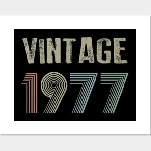 Vintage 1977 43nd Birthday Gift idea Men Women Posters and Art
